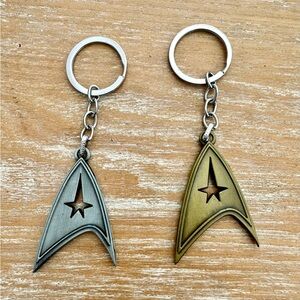 NEW set of two Star Trek commander keychains